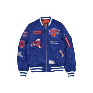 Alpha Industries Blue MA-1 Bomber Jacket
