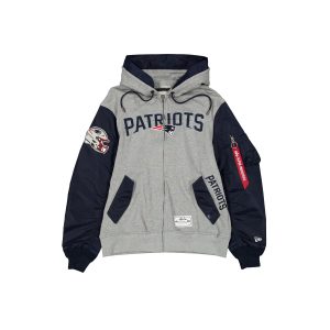 Alpha Industries Gray MA-1 Full Zip Fleece Jacket