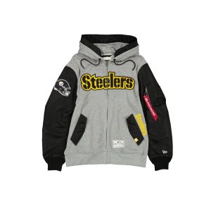 Alpha Industries Gray MA-1 Full Zip Fleece Jacket