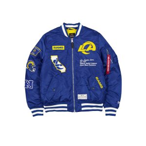 Alpha Industries Blue MA-1 Bomber Jacket