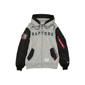 Alpha Industries Gray MA-1 Full Zip Fleece Jacket
