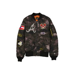 Alpha Industries Black Camo MA-1 Bomber Jacket