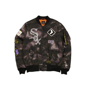 Alpha Industries Black Camo MA-1 Bomber Jacket