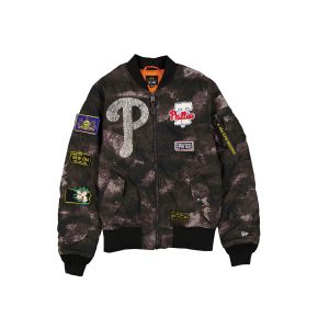 Alpha Industries Black Camo MA-1 Bomber Jacket