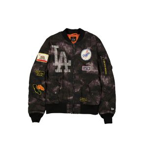Alpha Industries Black Camo MA-1 Bomber Jacket
