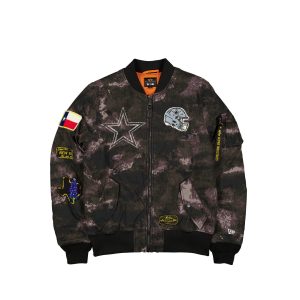Alpha Industries Black Camo MA-1 Bomber Jacket