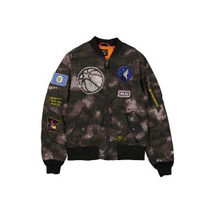 Alpha Industries Black Camo MA-1 Bomber Jacket