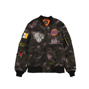 Alpha Industries Black Camo MA-1 Bomber Jacket