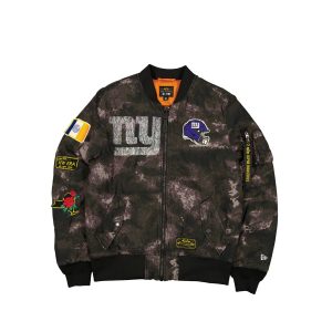 Alpha Industries Black Camo MA-1 Bomber Jacket