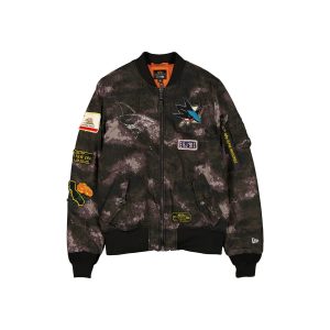 Alpha Industries Black Camo MA-1 Bomber Jacket