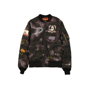 Alpha Industries Black Camo MA-1 Bomber Jacket