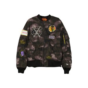 Alpha Industries Black Camo MA-1 Bomber Jacket