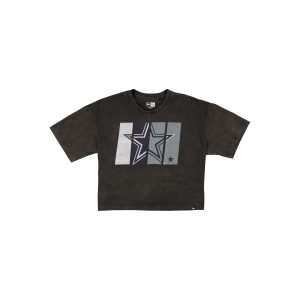 Sport Night Women's Cropped Black T-Shirt