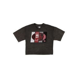 Sport Night Women's Cropped Black T-Shirt