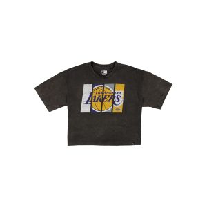 Sport Night Women's Cropped Black T-Shirt