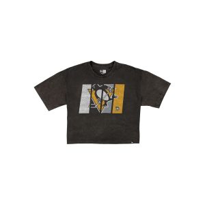 Sport Night Women's Cropped Black T-Shirt