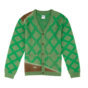 Mohair Field Kelly Green Cardigan