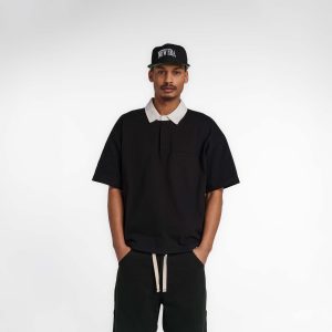 Alden Black Rugby Shirt