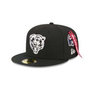 Alpha Industries Black 59FIFTY Fitted