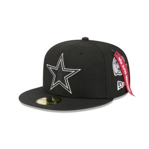 Alpha Industries Black 59FIFTY Fitted