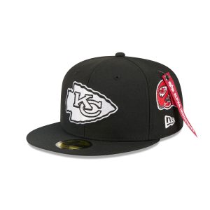 Alpha Industries Black 59FIFTY Fitted