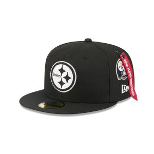 Alpha Industries Black 59FIFTY Fitted