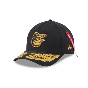 Alpha Industries Black 9FORTY M-Crown A-Frame Snapback