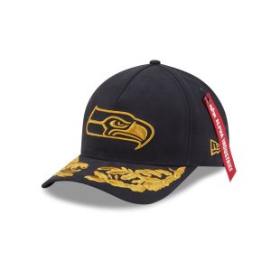 Alpha Industries Black 9FORTY M-Crown A-Frame Snapback