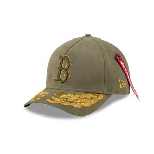 Alpha Industries Olive Green 9FORTY M-Crown A-Frame Snapback