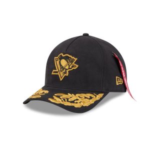 Alpha Industries Black 9FORTY M-Crown A-Frame Snapback