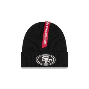 Alpha Industries Black Cuff Knit