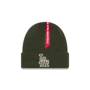 Alpha Industries Olive Green Cuff Knit
