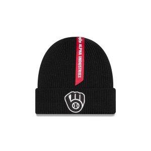 Alpha Industries Black Cuff Knit