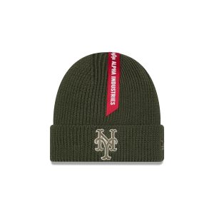Alpha Industries Olive Green Cuff Knit