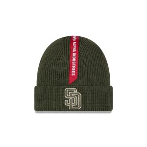 Alpha Industries Olive Green Cuff Knit
