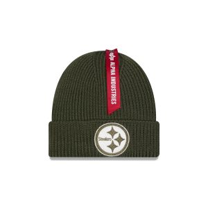 Alpha Industries Olive Green Cuff Knit