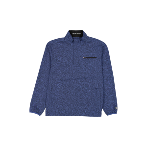 Indigo Bark Print Golf Half-Zip