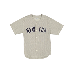Railroad Stripe Arch Woven Baseball Jersey