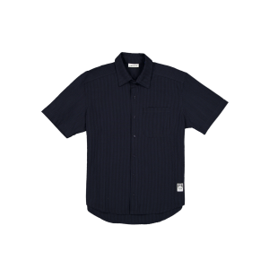 Seersucker Ellicott Button Up Navy Shirt