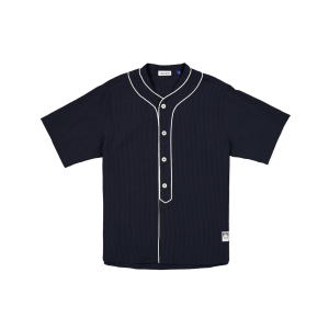 Seersucker Throwback Baseball Navy Jersey