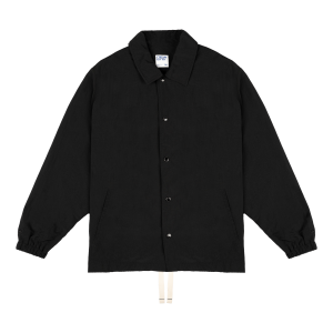 Ripstop Script Nylon Black Coach's Jacket