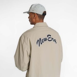 Ripstop Script Nylon Abbey Stone Coach's Jacket