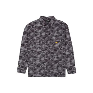 Gray Camo Long Sleeve Shirt