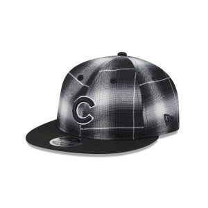 Black and White Plaid Retro Crown 9FIFTY Snapback
