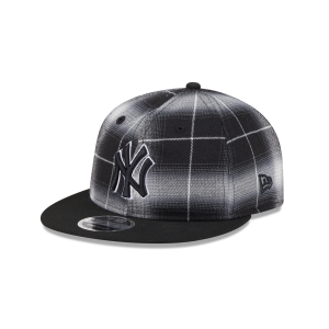 Black and White Plaid Retro Crown 9FIFTY Snapback