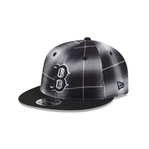 Black and White Plaid Retro Crown 9FIFTY Snapback