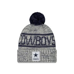 2025 Sideline Cold Weather Gray Pom Knit