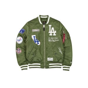 Alpha Industries Olive Green MA-1 Bomber Jacket