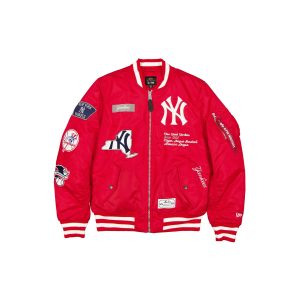 Alpha Industries Red MA-1 Bomber Jacket