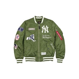 Alpha Industries Olive Green MA-1 Bomber Jacket
